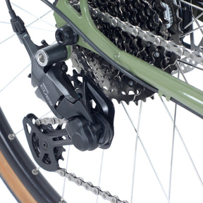 The rear derailuer, cassette and chain of the Pashley Pathfinder E