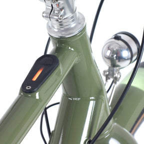 The IWOC motor controller moulded into the top tube of the Pashley Pathfinder E