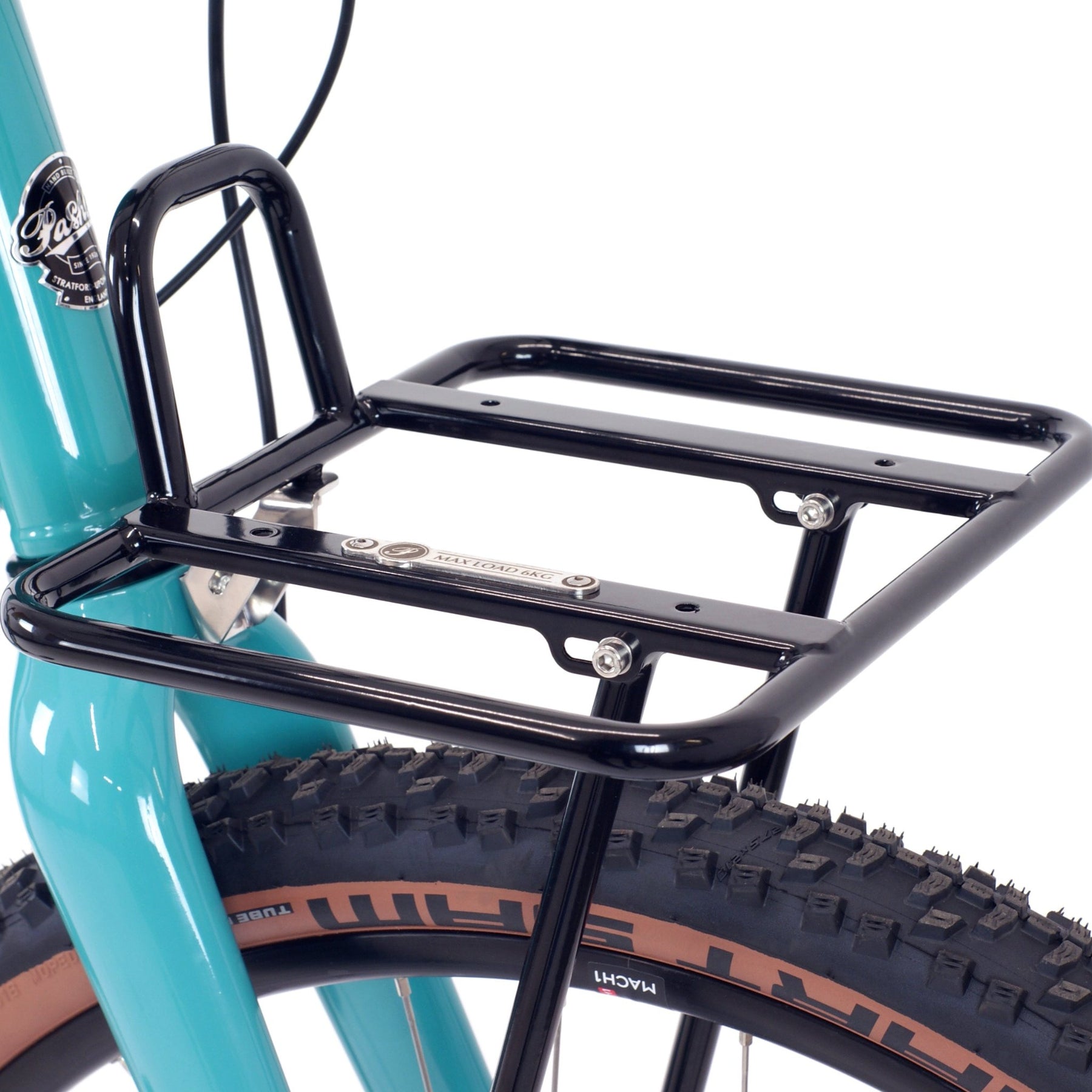 The porteur rack on the Pathfinder X bicycle