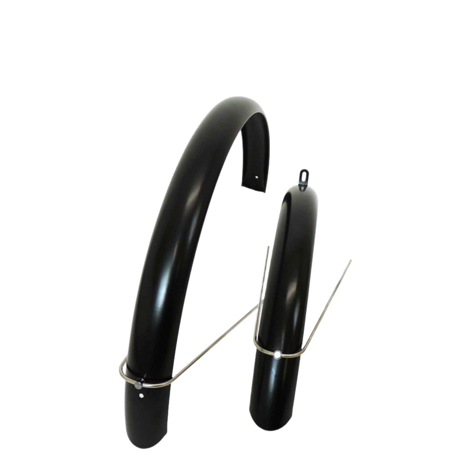 Full length Propsero mudguards in satin black