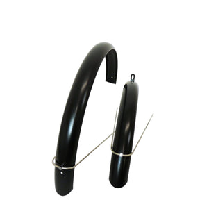 Full length Propsero mudguards in satin black